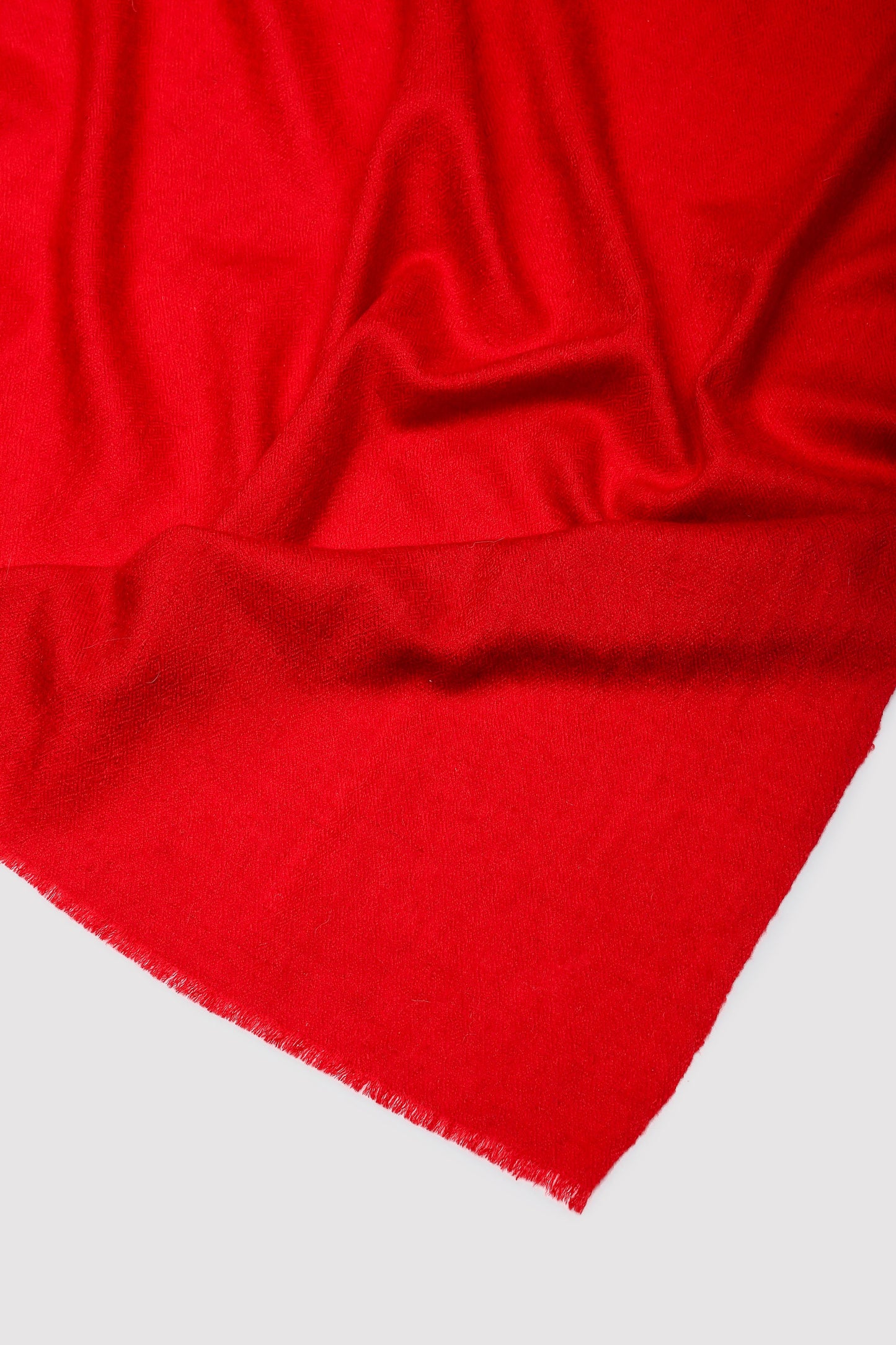 Classic Solid Cashmere Scarf - Red