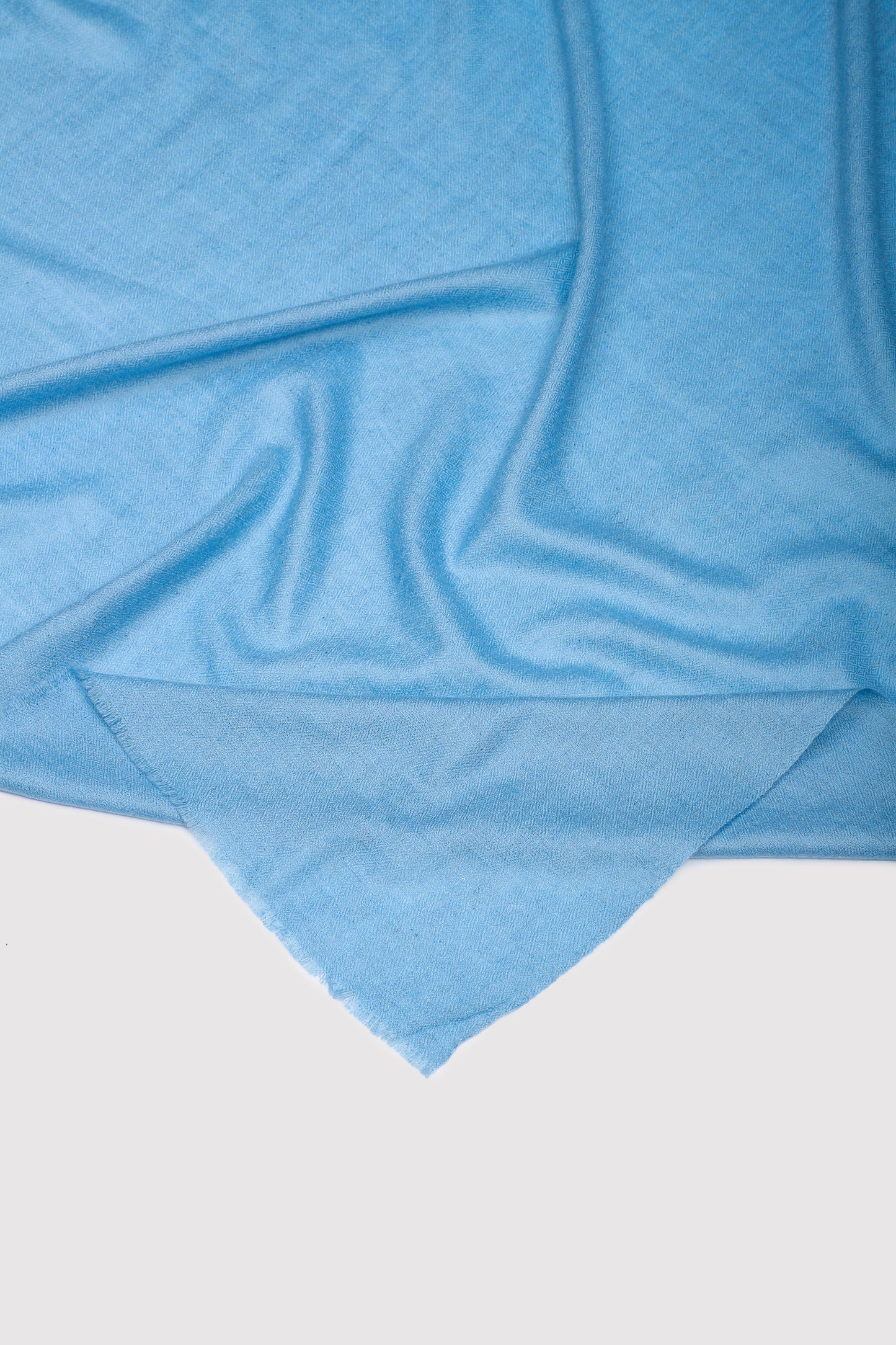 Classic Solid Cashmere Scarf - Milky Blue