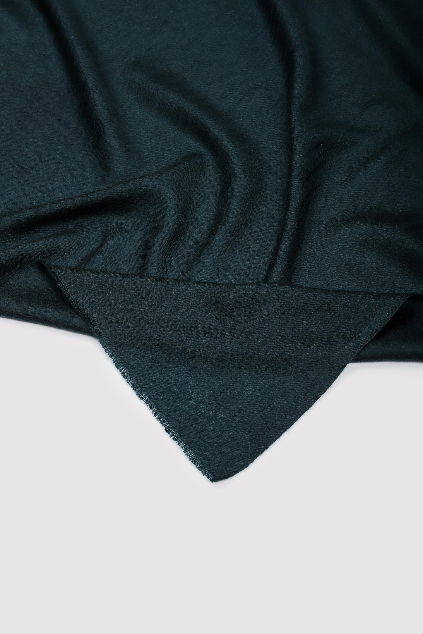 Classic Solid Cashmere Twill Scarf - Green
