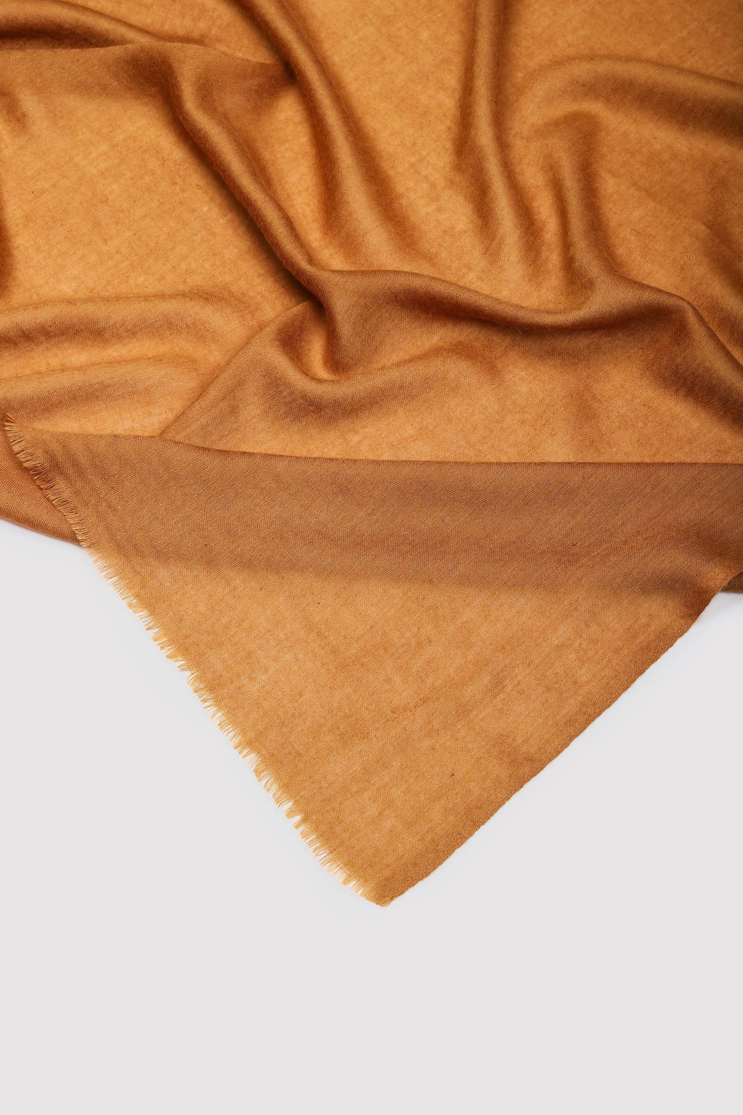 Classic Solid Cashmere Twill Scarf - Yellow Gold