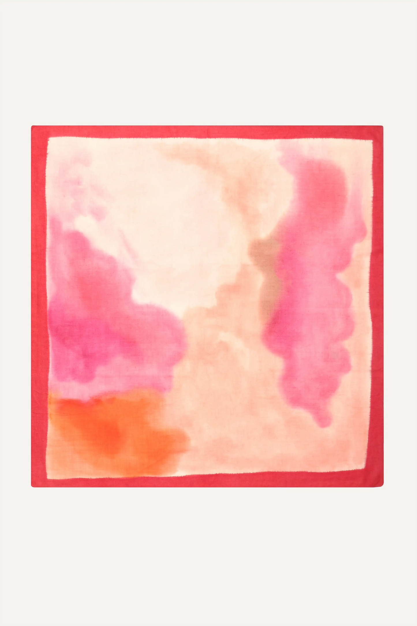 ABSTRACT - HANDPAINT SQUARE - PINK COMBO