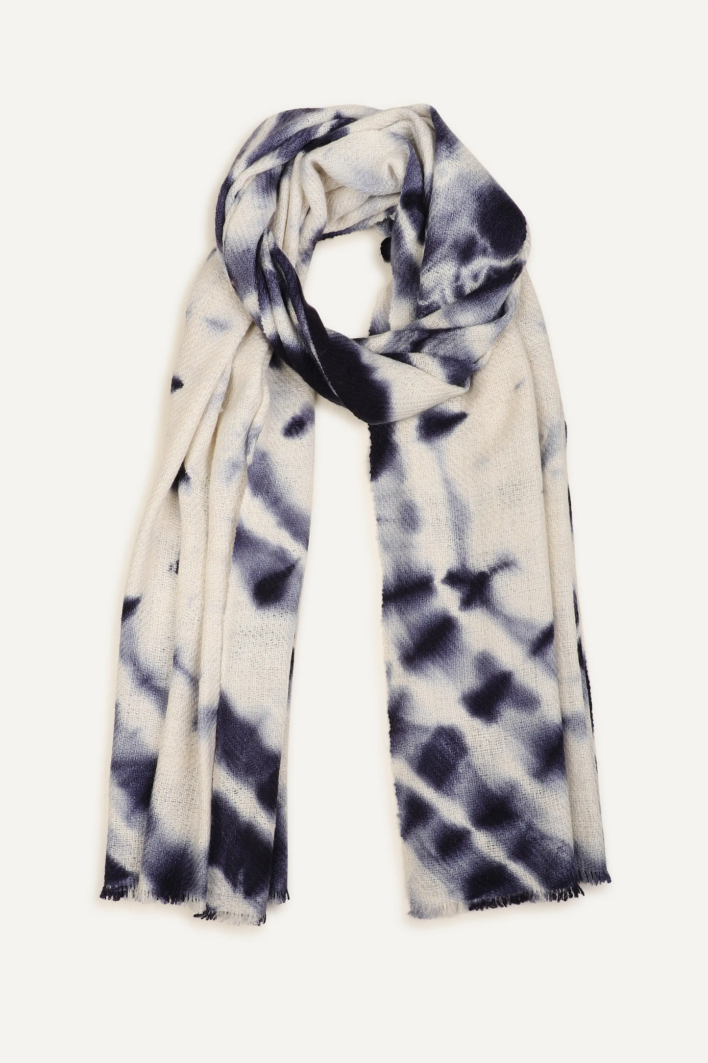 ILLUSION SCARF - NAVY COMBO