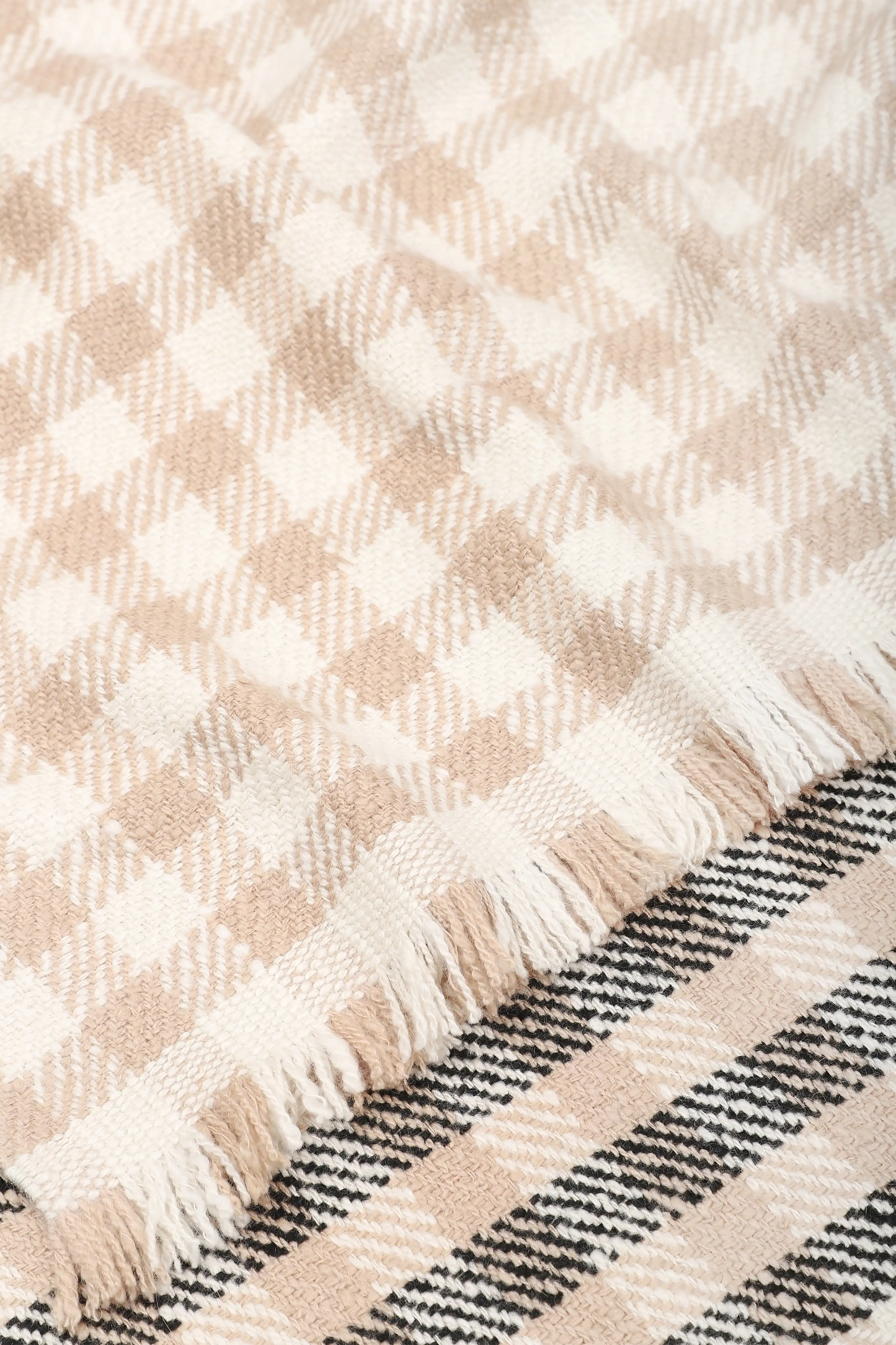 PLAID MAT - SAND
