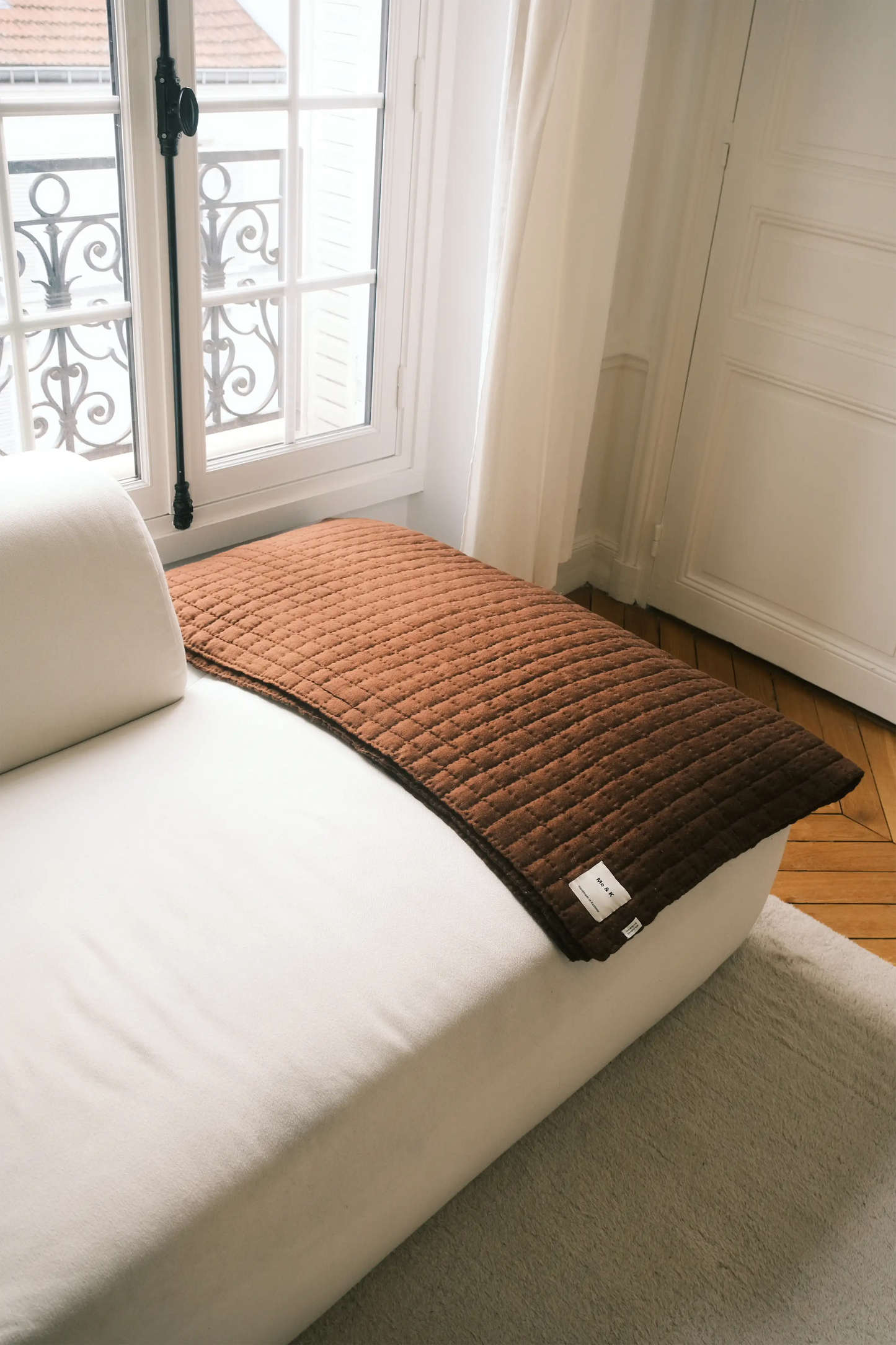 ORIGAMI BLANKET - BROWN