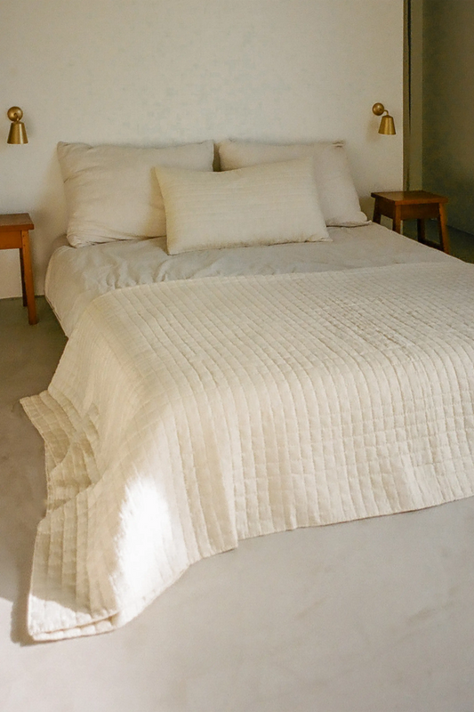ORIGAMI BLANKET - IVORY