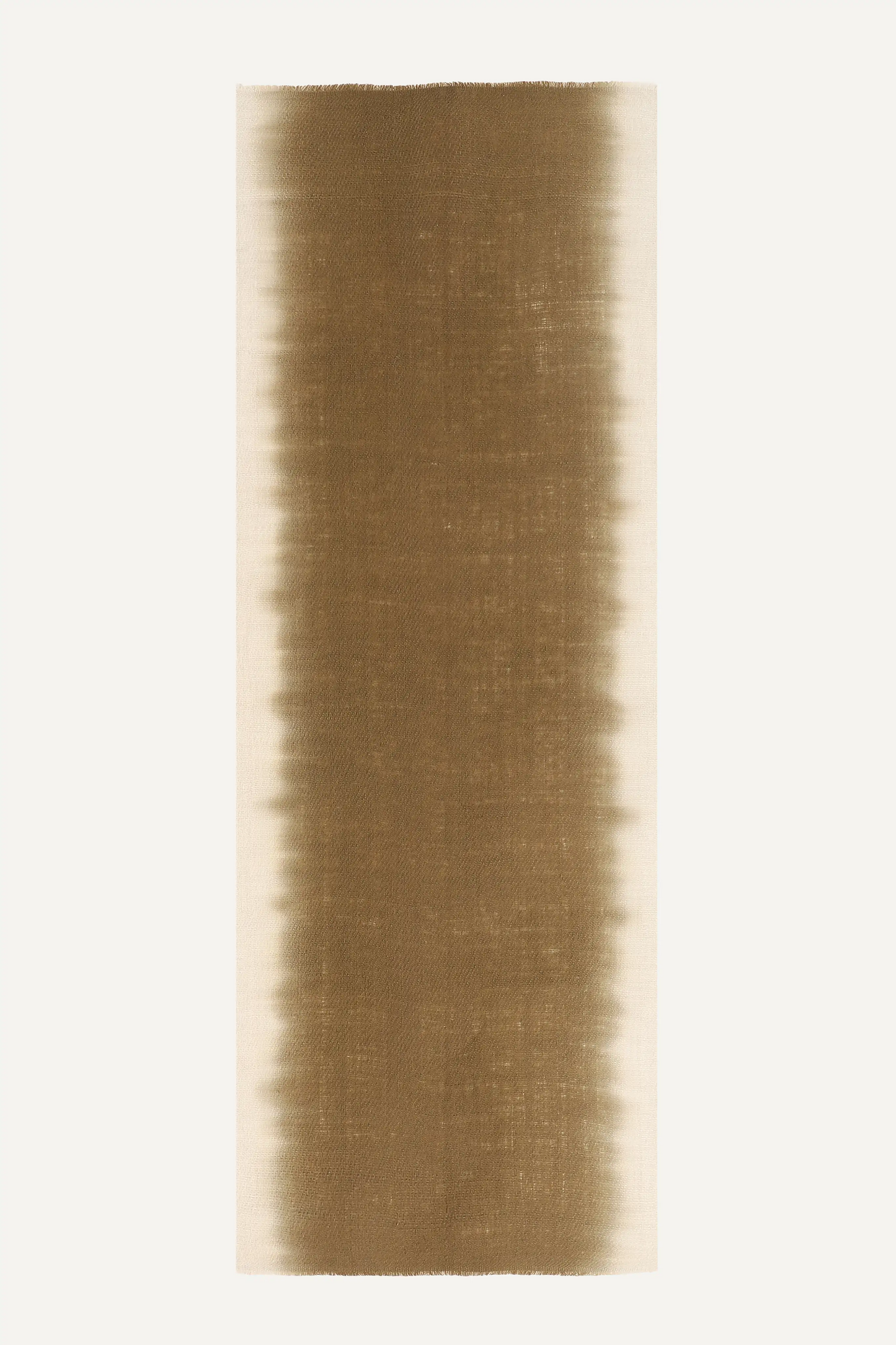 BORDER OMBRÉ ÉCHARPE - IVORY & OCHER