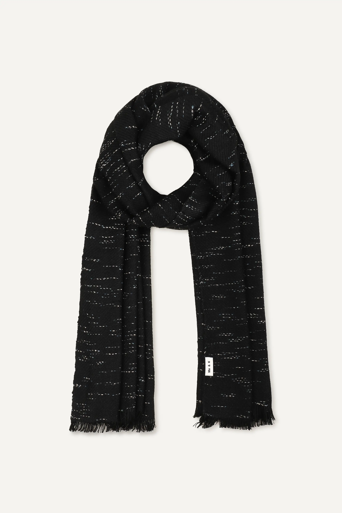 DRIZZLE IKAT SCARF - BLACK COMBO