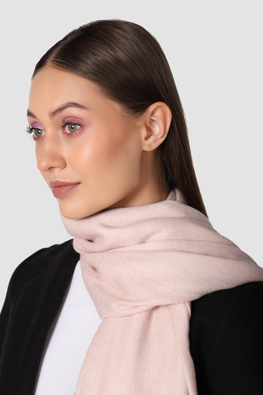 Classic Solid Cashmere Scarf - Glove Pink