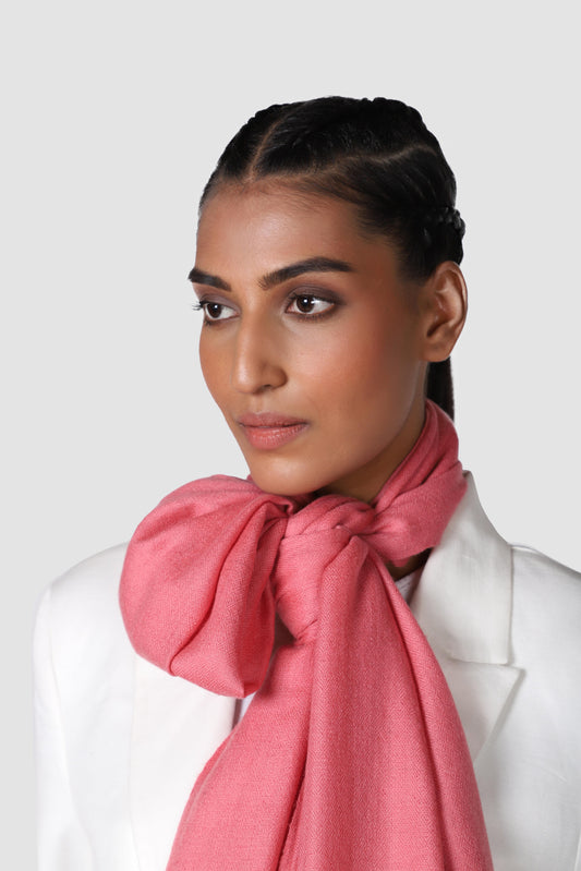 Classic Solid Cashmere Scarf - Pink or Eclat27