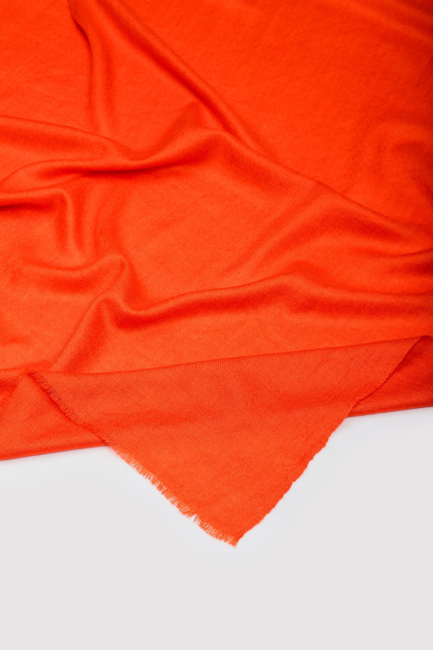Classic Solid Cashmere Scarf - Orange