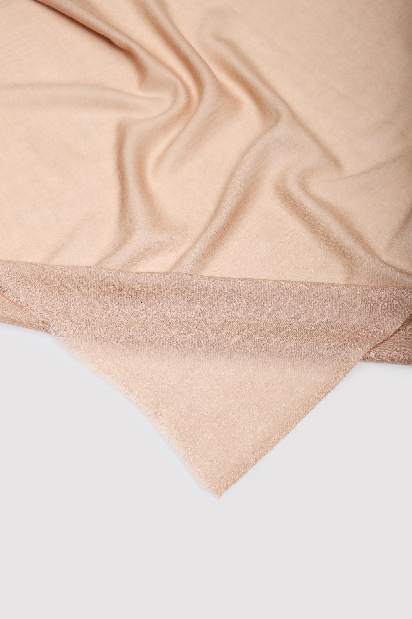 Classic Solid Cashmere Twill Scarf - Beige