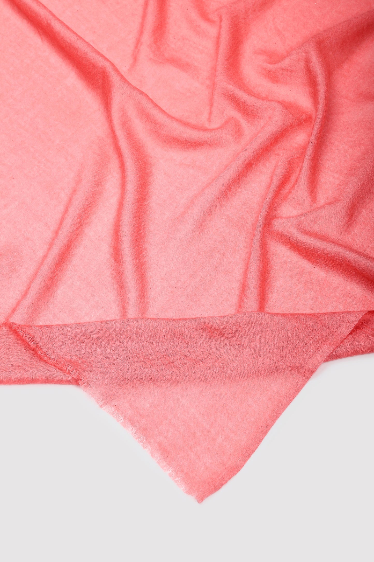 Classic Solid Cashmere Twill Scarf - Pink