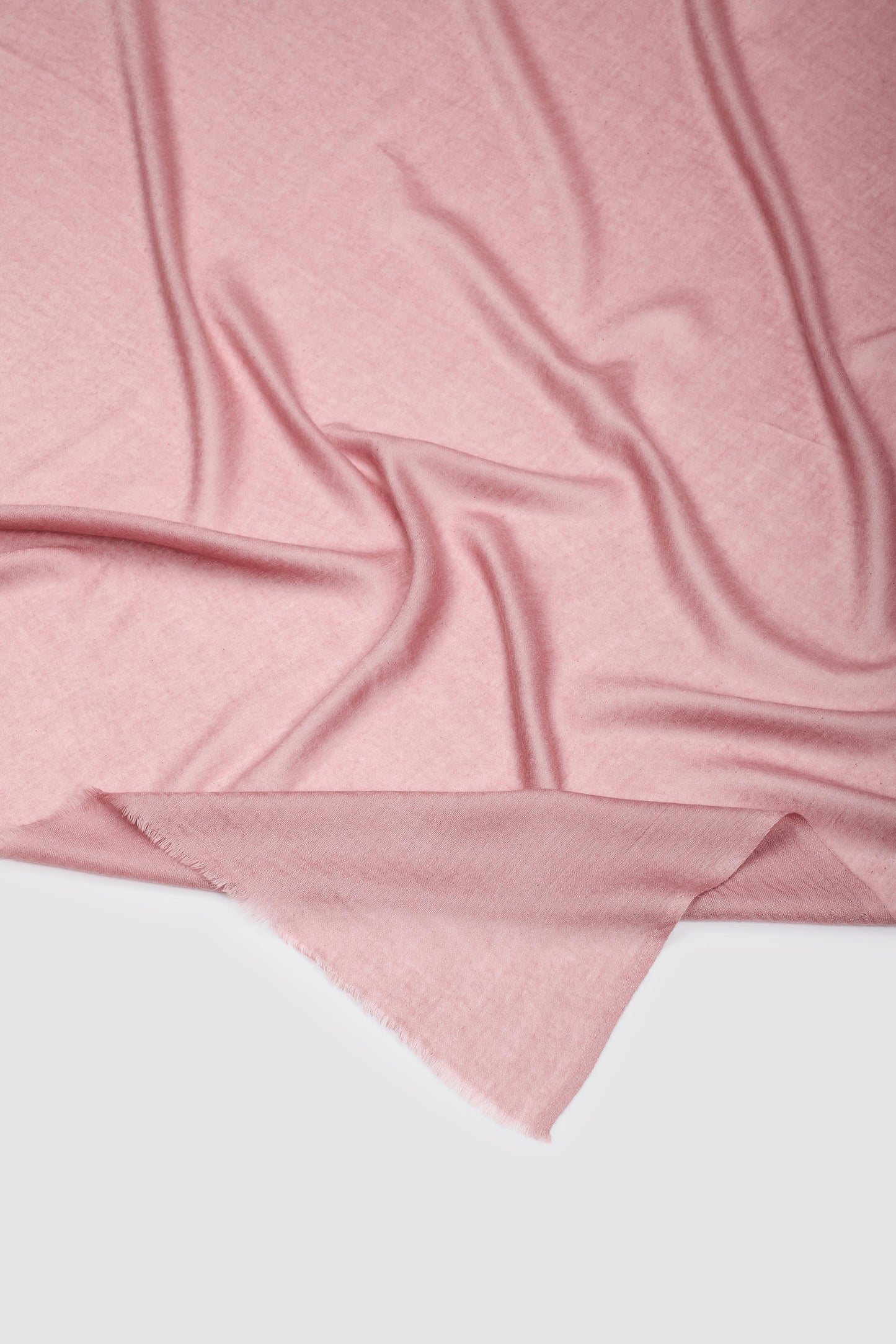 Classic Solid Cashmere Twill Scarf - Dark Rose Pink