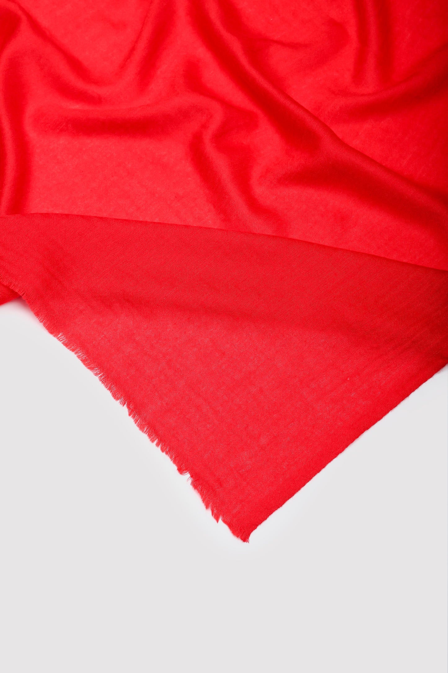 Classic Solid Cashmere Twill Scarf - Red (47 Ceres)