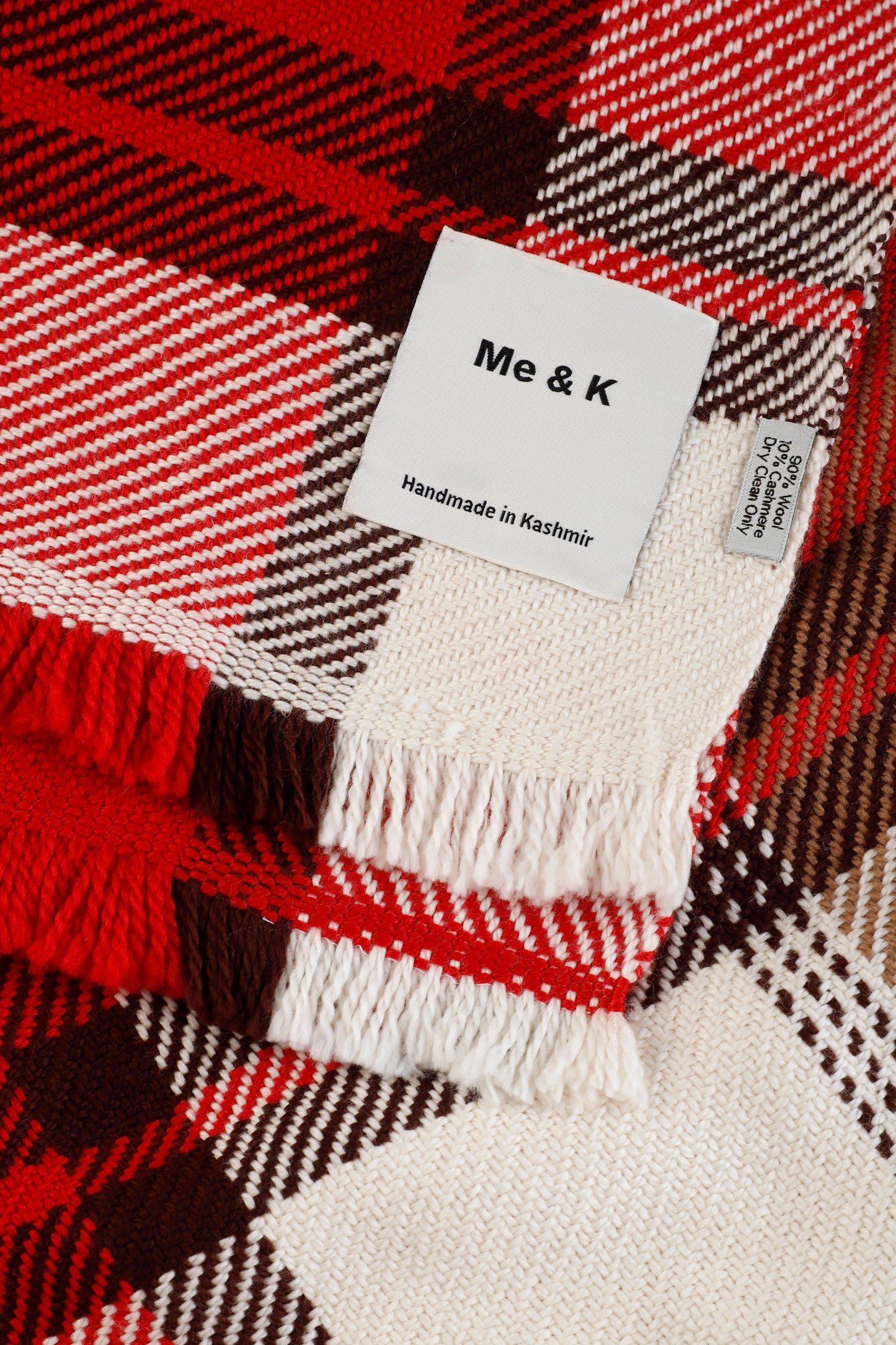 Classic Heritage: Wool & Cashmere Handwoven Check Tartan Throw