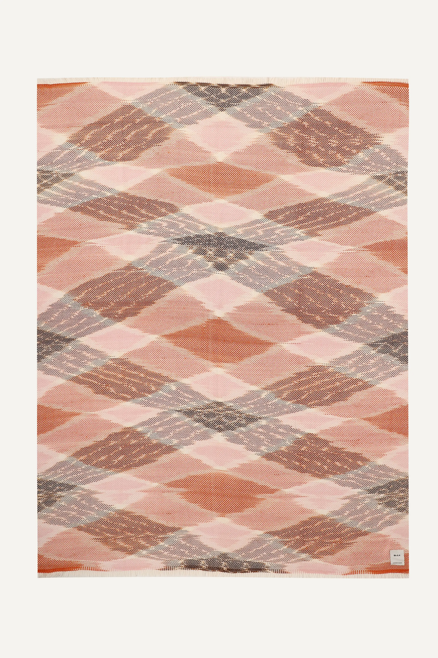 CHECK IKAT THROW - PINK COMBO