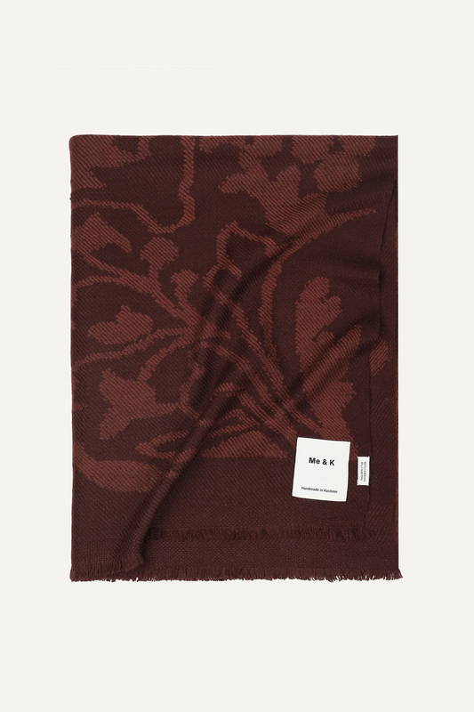 KAANI THROW - BROWN FLOWER