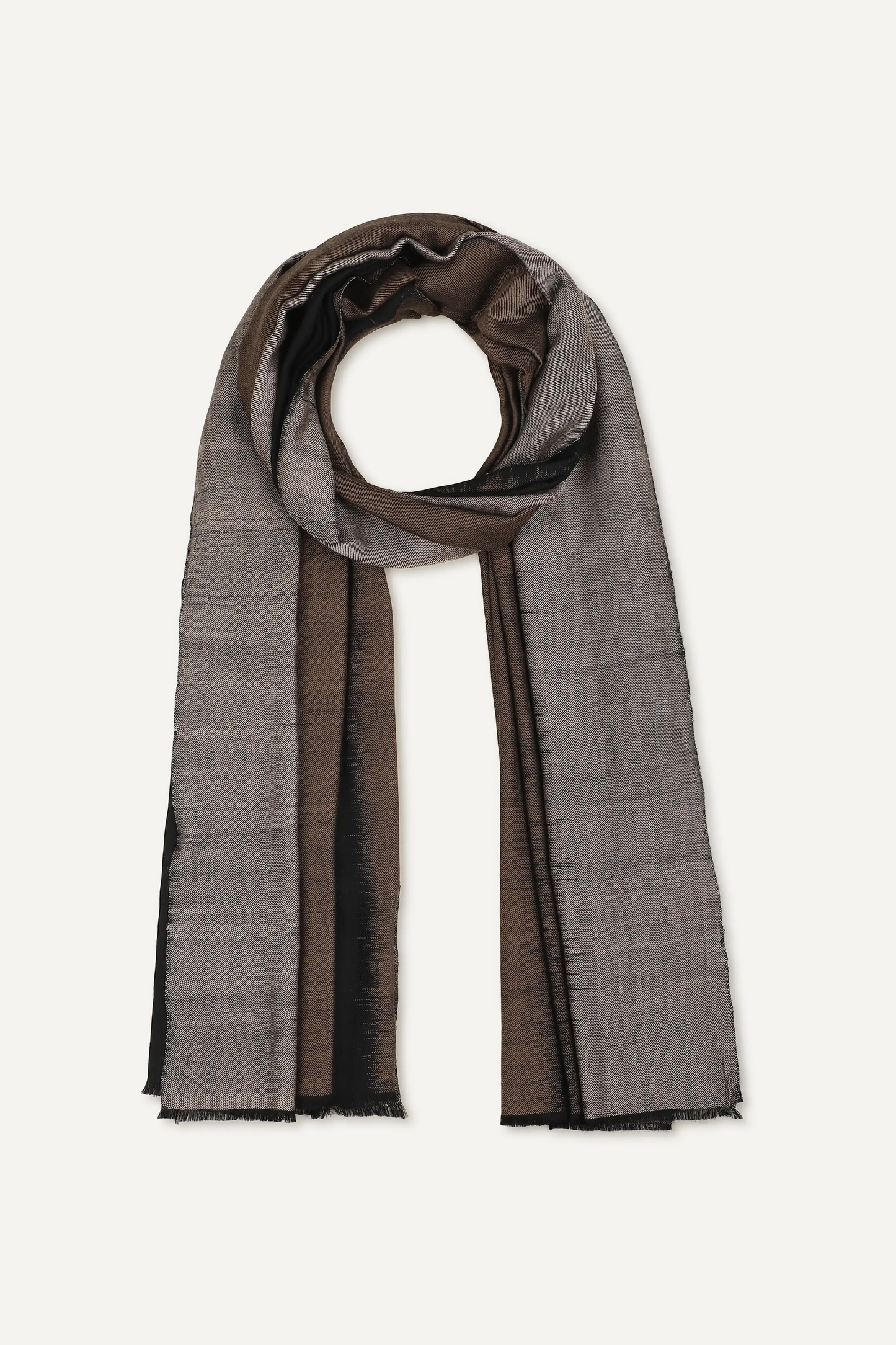 SHADED IKAT FOULARD - TAUPE COMBO