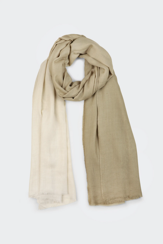 SHADED FOULARD - BEIGE COMBO