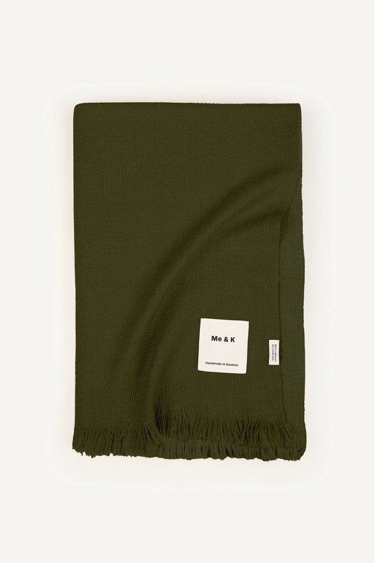 SOLID THROW - OLIVE GREEN