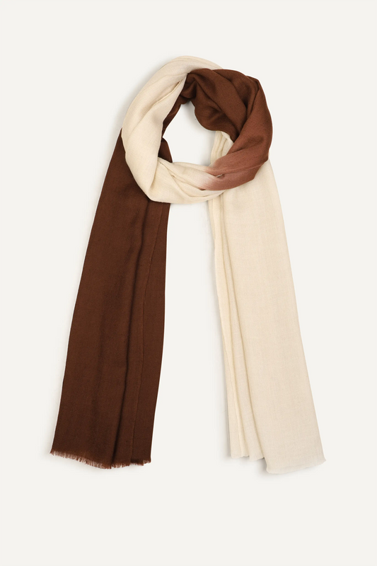 WAVE FOULARD - BROWN COMBO